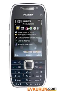 Nokia E75 -3G Wİ-Fİ Kırmızı Ve Siyah