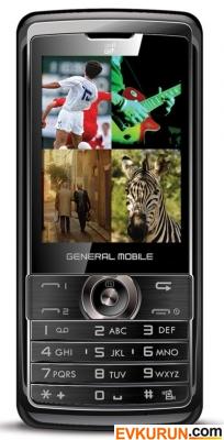 GENERAL MOBILE DST-500 Çift Hatlı Cep Telefonu TV´li
