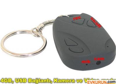 Balitech 808 CAR KEYS ANAHTARLIK GİZLİ KAMERA-SESLİ