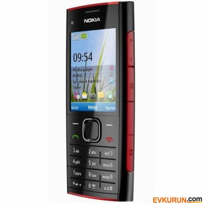 Nokia X2 2gb kart hediyeli kırmızı