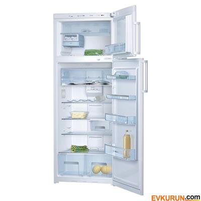 Bosch KDN40A04NE NoFrost Çift Kapılı Buzdolabı•  Parlak beyaz dış yüzey