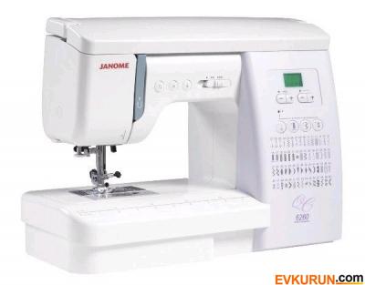 Janome 6260 QC - Elektronik Dikiş-Nakış Makinesi (orjinal japon malı sessiz)