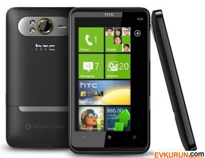 HTC HD 7 Windows Phone 7 Cep Telefonu İngilizce - Siyah (Paralel İthalat) 2 yıl garanti