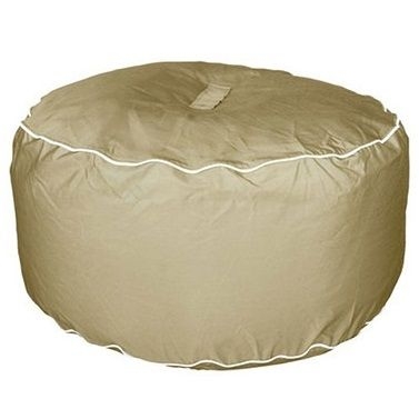 Hip Chik Chairs Round Ottoman Puf Minder Bej