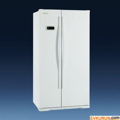 Beko SBS 9601 NE Gardırop Tipi Beyaz No Frost Buzdolabı