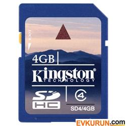 KINGSTON 4GB SDHC MICRO SD KART