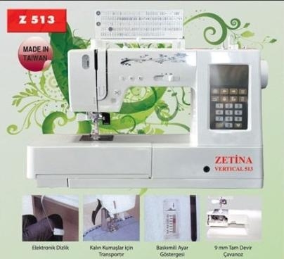 Zetina Z513 Vertical Zigzag Elektronik Dikiş Makinesi