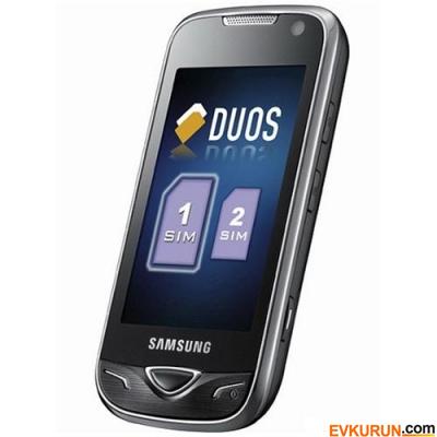 Samsung B7722 Dokunmatik Ekranda Çift Sim Kart Keyfi (Aynı anda iki hat aktif)