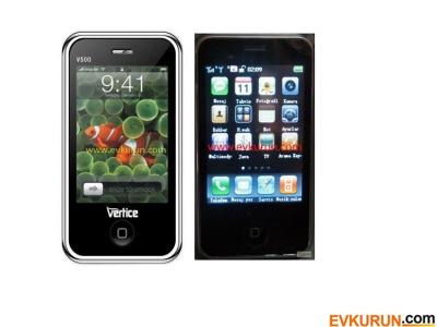 VERTICE V500 mini iPod Dokunmatik + TV + Çift Hat  (1 Gb hafıza Kartı ve kılıf Hediye)