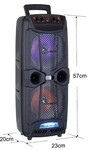 KTS-1743-BT MİKROFONLU LEDLİ BLUETOOTH SPEAKER USB-TF-FM