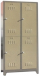 Metal 200 x 80 x 40 Standart 4'lu Soyunma Dolabı