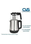 CVS Dn 1551 Elektrikli Cam Çay Makinesi