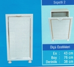 PVC Plastik Kirili Çamaşır 43 Cm  Sepetili-2