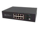 Secuzi 8 PoE + 2 SC GB Fiber Switch