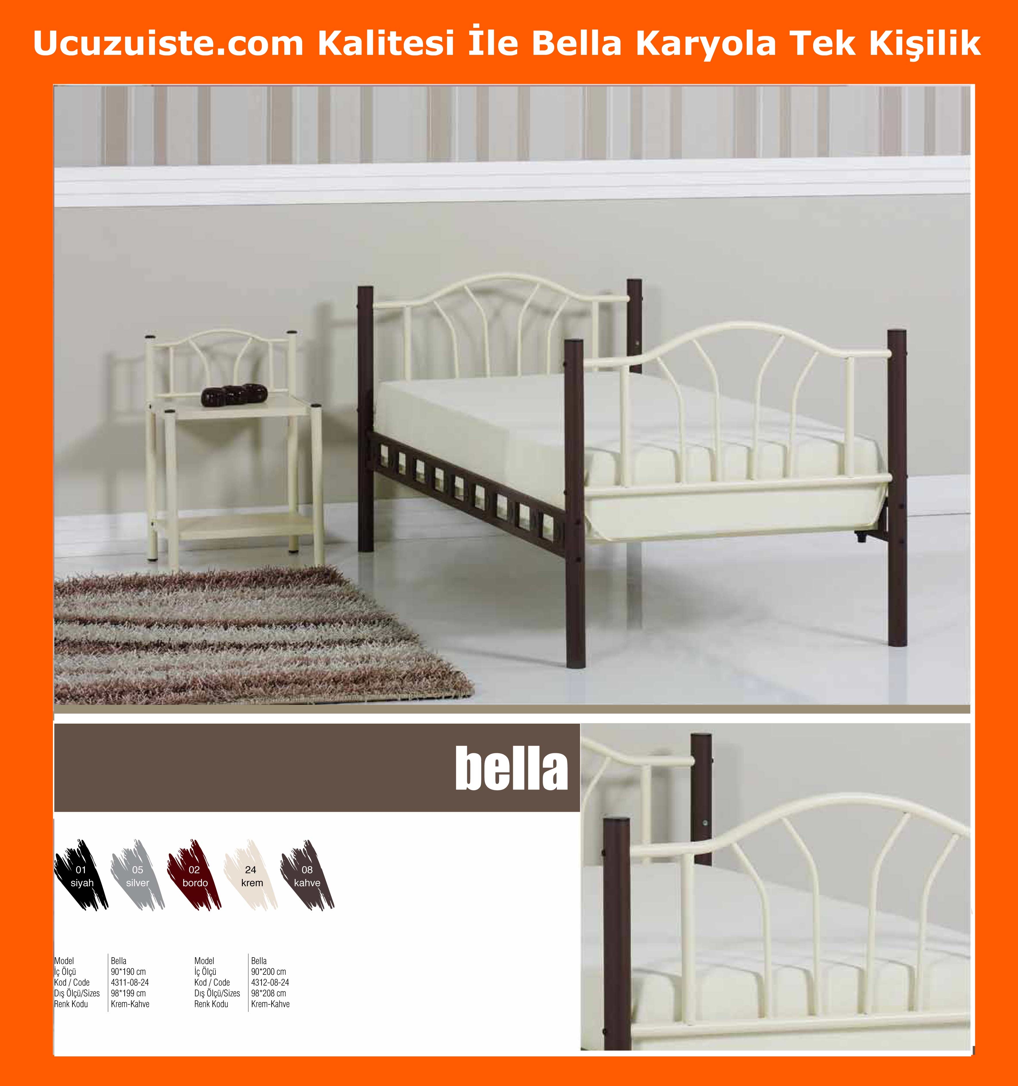 Avensis Tek Kişilik Bella Karyola